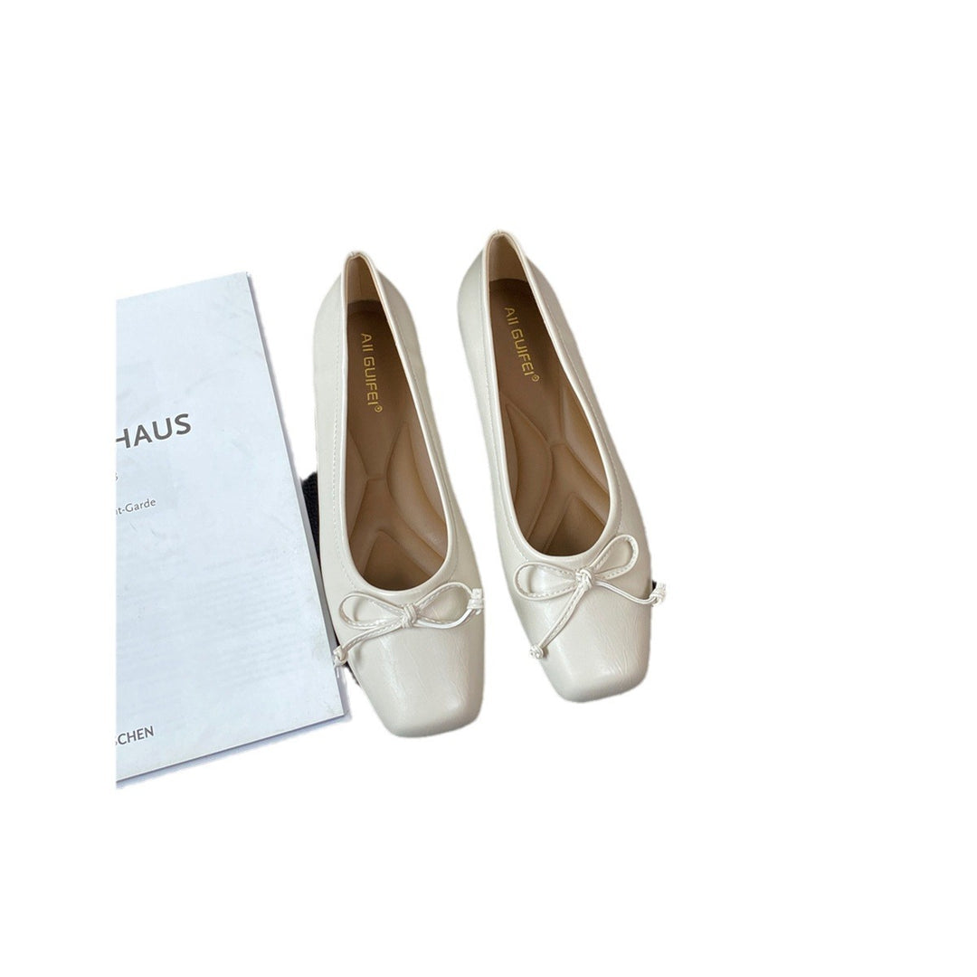 Damen elegante Ballerinas mit komfortablem Fußbett und verspieltem Schleifen-Detail EB