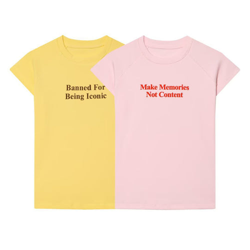 Damen T-Shirt mit modernem Schriftzug und lässigem Schnitt EB