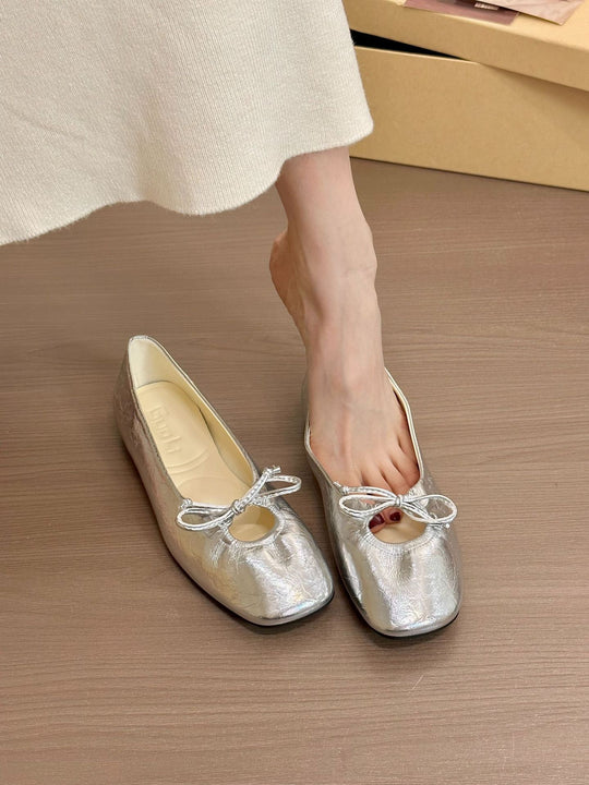 Damen elegante Ballerinas mit modischem Rüschendesign und komfortablem Innenfutter EB
