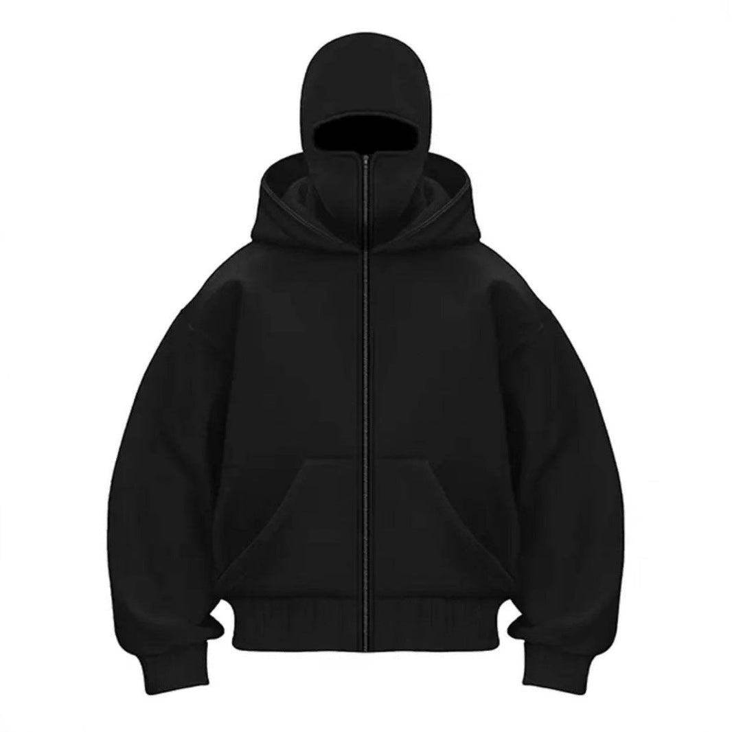 Damen trendige Kapuzenjacke mit hohem Kragen EB