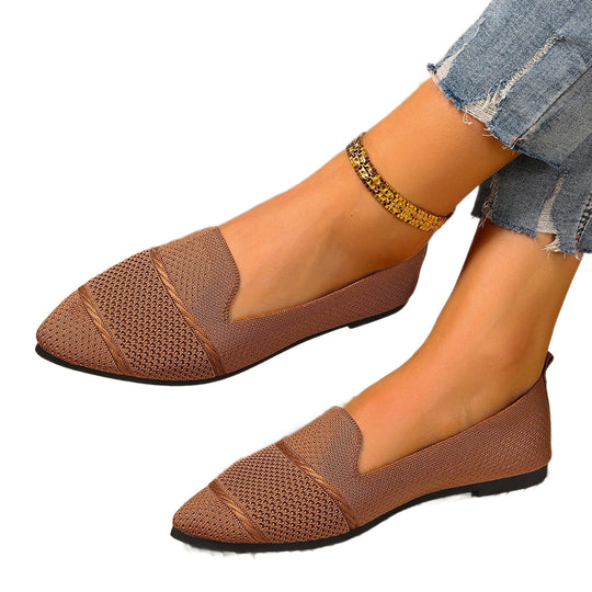 Damen Modische Halbschuhe mit atmungsaktiver Webstruktur und flexiblem Fußbett EB