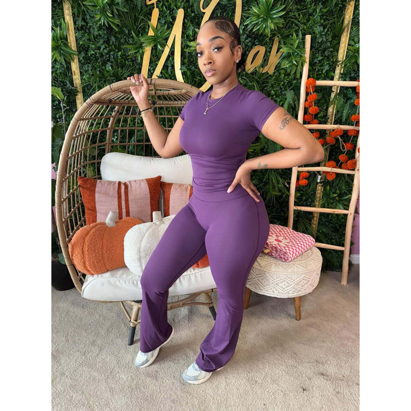 Damen Sportlicher Jumpsuit mit figurbetontem Schnitt und ästhetischem Design EB