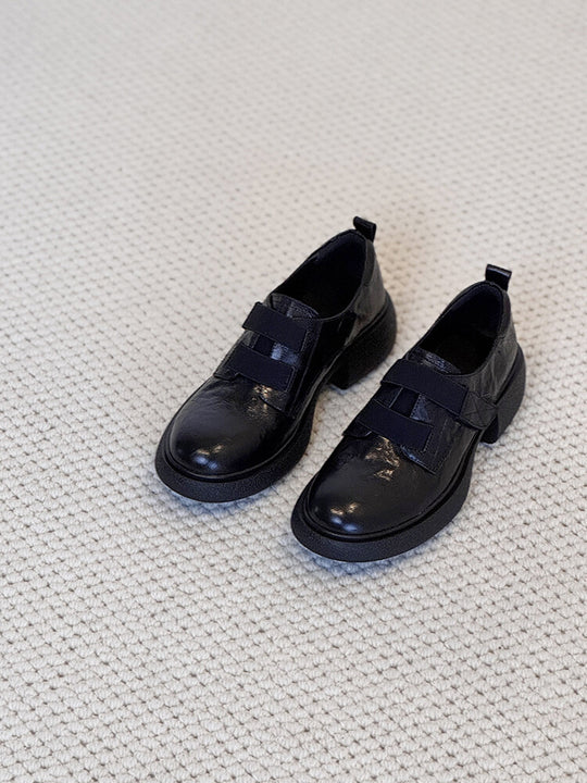 Damen bequeme Schnürschuhe mit elastischen Riemen EB