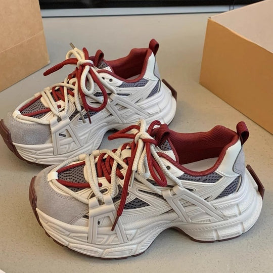 Damen Sportliche Sneaker mit atmungsaktivem Material und dämpfender Sohle EB