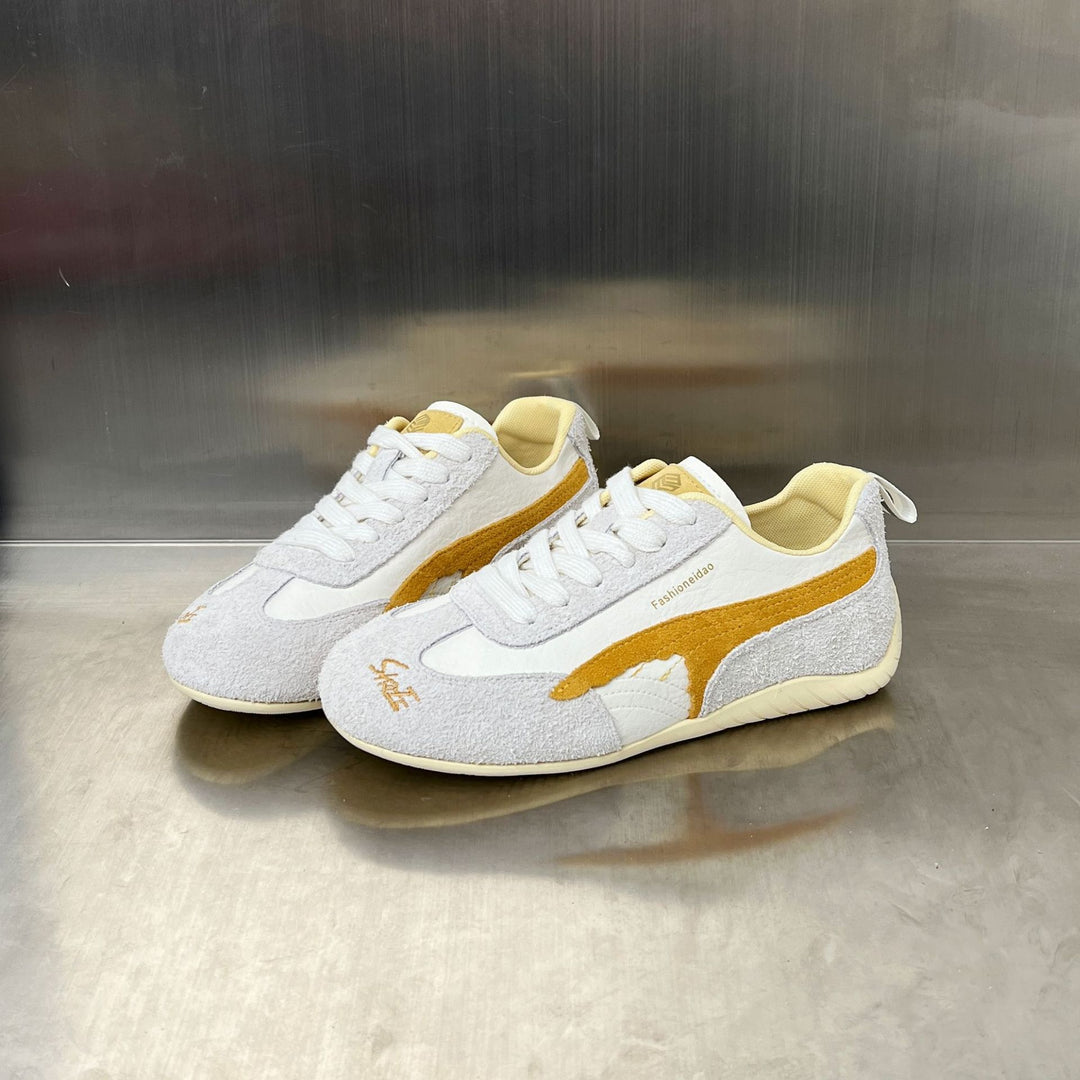 Damen Modische Sneakers mit elegantem Obermaterial und rutschfester Sohle EB
