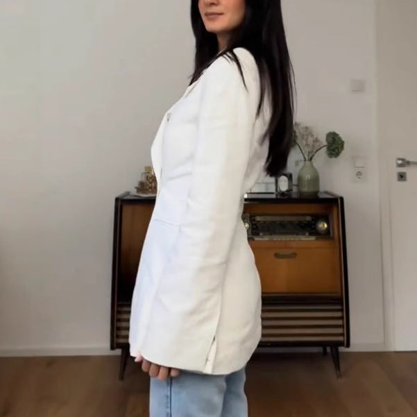Damen Eleganter Oversized Blazer EB