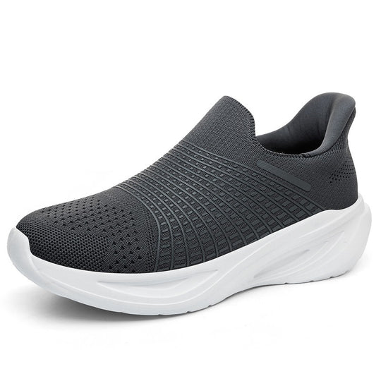 Damen Bequeme Slip-On Sport-Sneakers mit dämpfender Sohle und atmungsaktivem Obermaterial EB