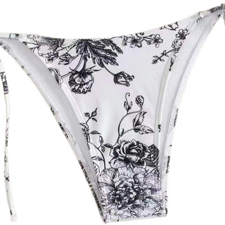 Damen Elegantes Triangel-Bikini-Set mit herausnehmbaren Polstern EB