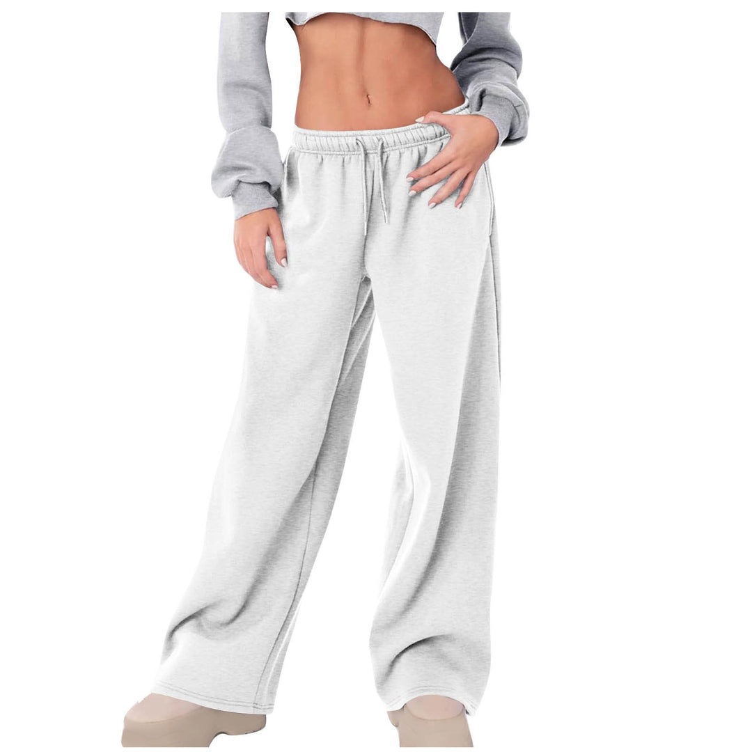 Damen nan weite High-Waist Relaxhose mit Kordelzug und verdeckten Seitentaschen EB
