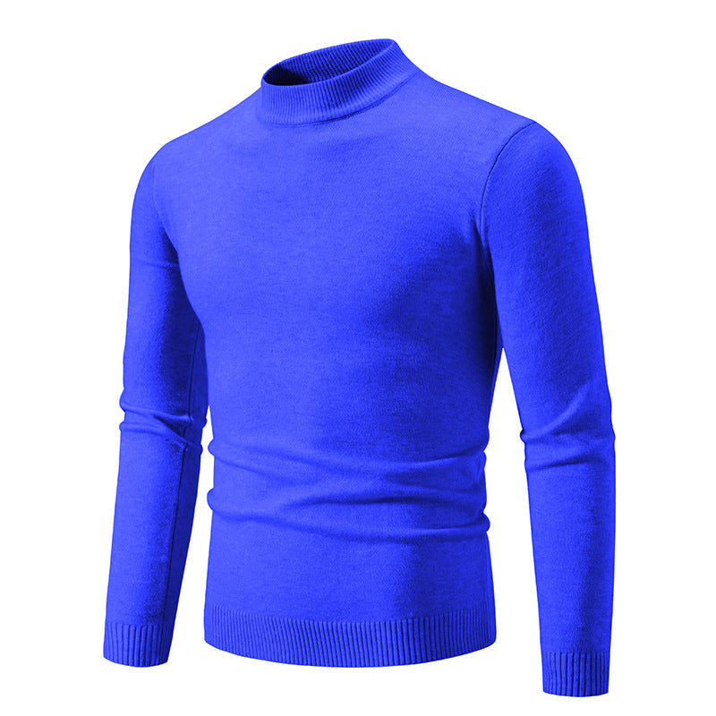 Herren modischer Rollkragenpullover aus feiner Strickqualität EB