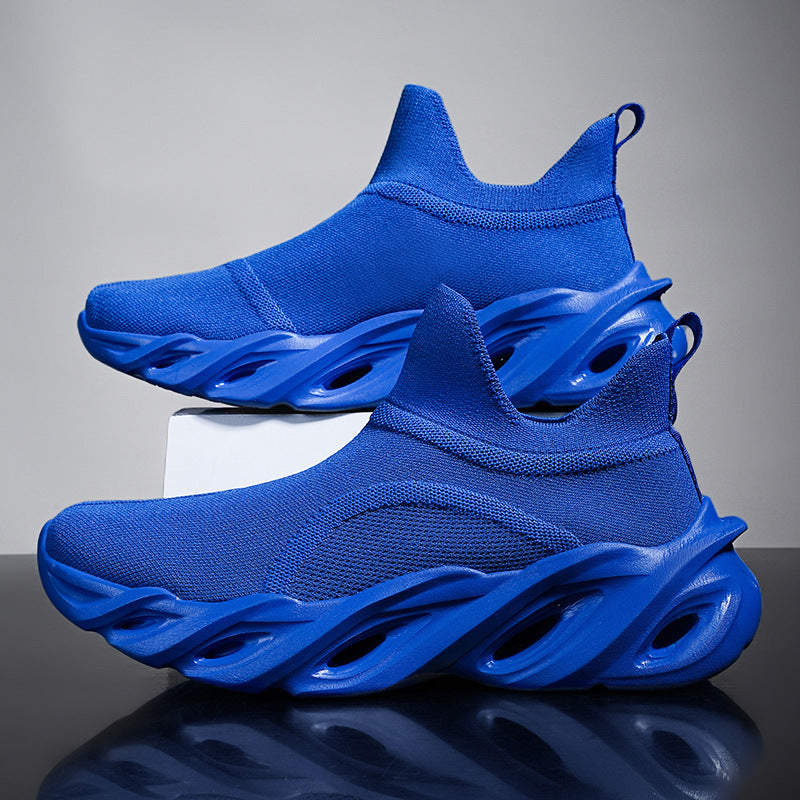 Damen High-Performance Laufschuhe mit elastischem Strick-Obermaterial und innovativer Sohlenkonstruktion EB