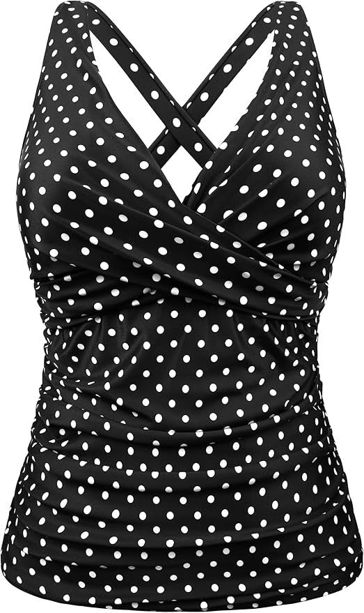 Damen Badeanzug mit Wickelschnitt und figurschmeichelndem Design EB