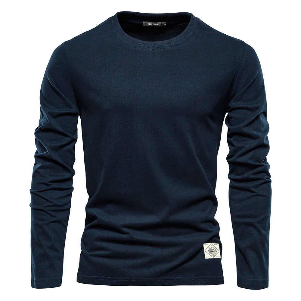 Herren Langarm T-Shirt mit hochwertigem Baumwollmix und modernem Fit EB