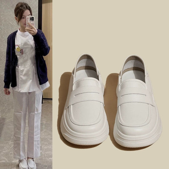 Damen Komfortable Loafers mit modischem Klettverschluss EB