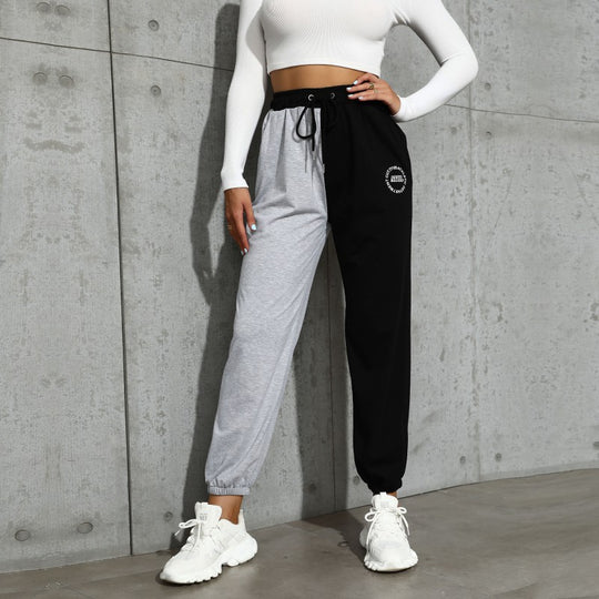 Damen Sportliche Jogginghose im modischen Colorblock-Design EB