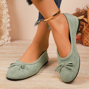 Damen Ballerinas mit zartem Schleifen-Design EB