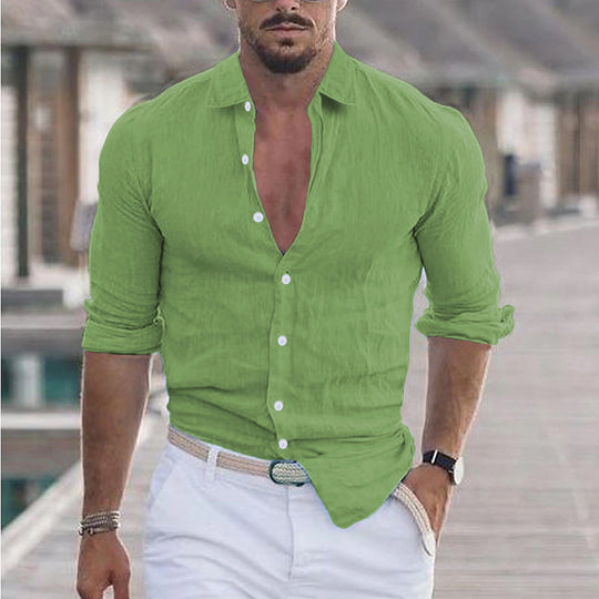 Herren Premium Hemd mit modernem Slim-Fit Schnitt und hautfreundlicher Textur EB
