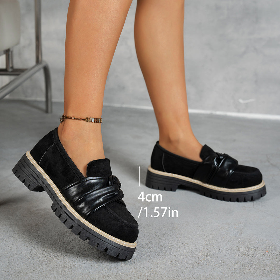 Damen Elegante Slipper mit dekorativer Knotendetail und rutschfester Sohle EB