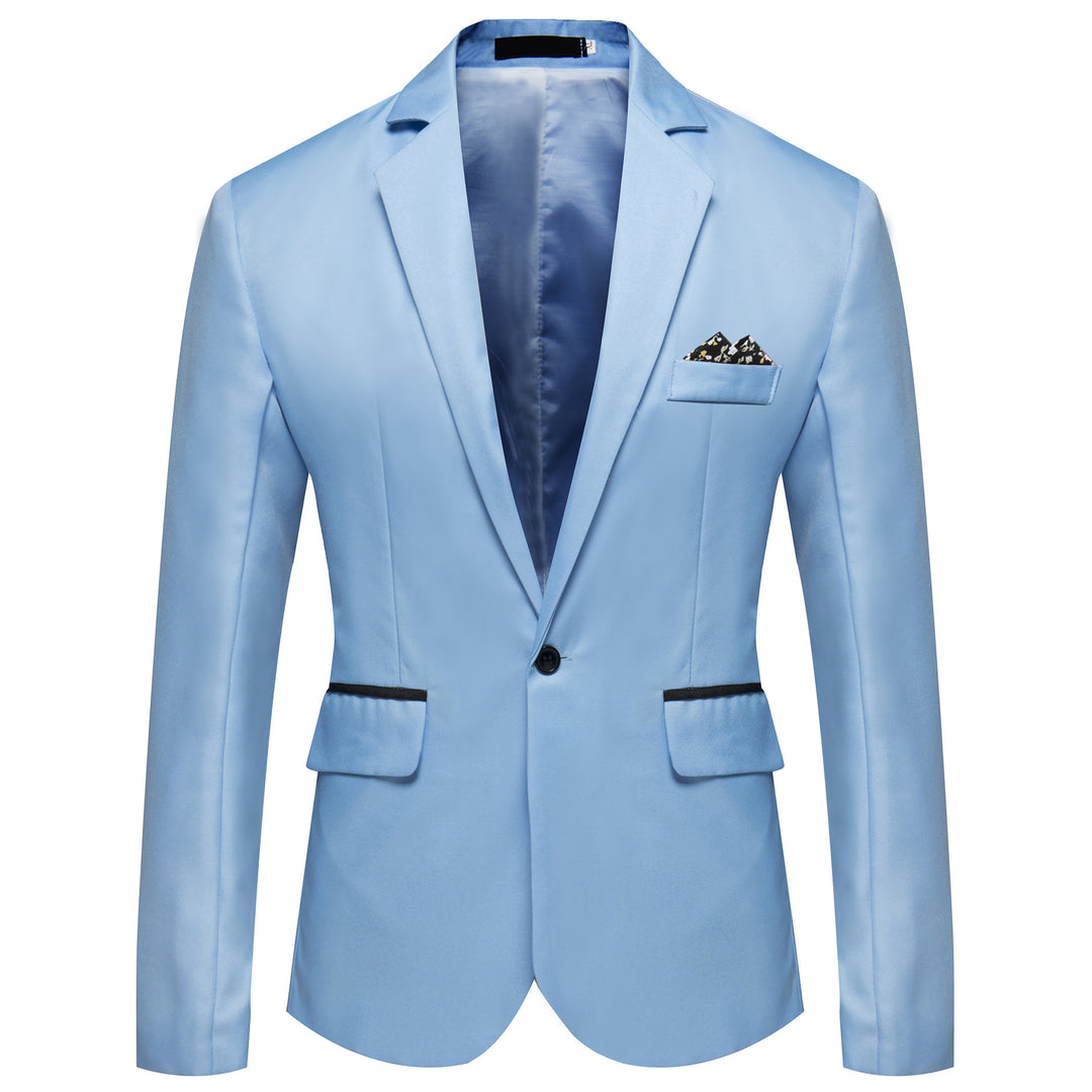 Herren modischer und eleganter Anzugjacke mit satiniertem Finish EB