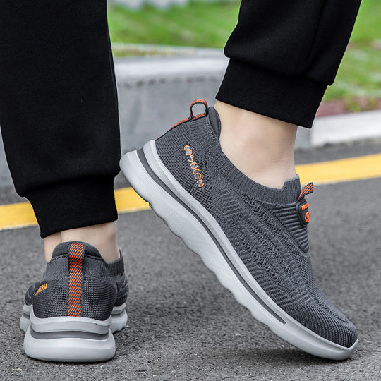Damen Bequeme Slip-On Lauf-Sneaker mit atmungsaktivem Obermaterial EB