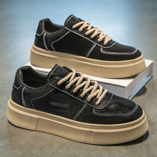 Damen modische Sneakers mit dicker Profilsohle und robustem Obermaterial EB