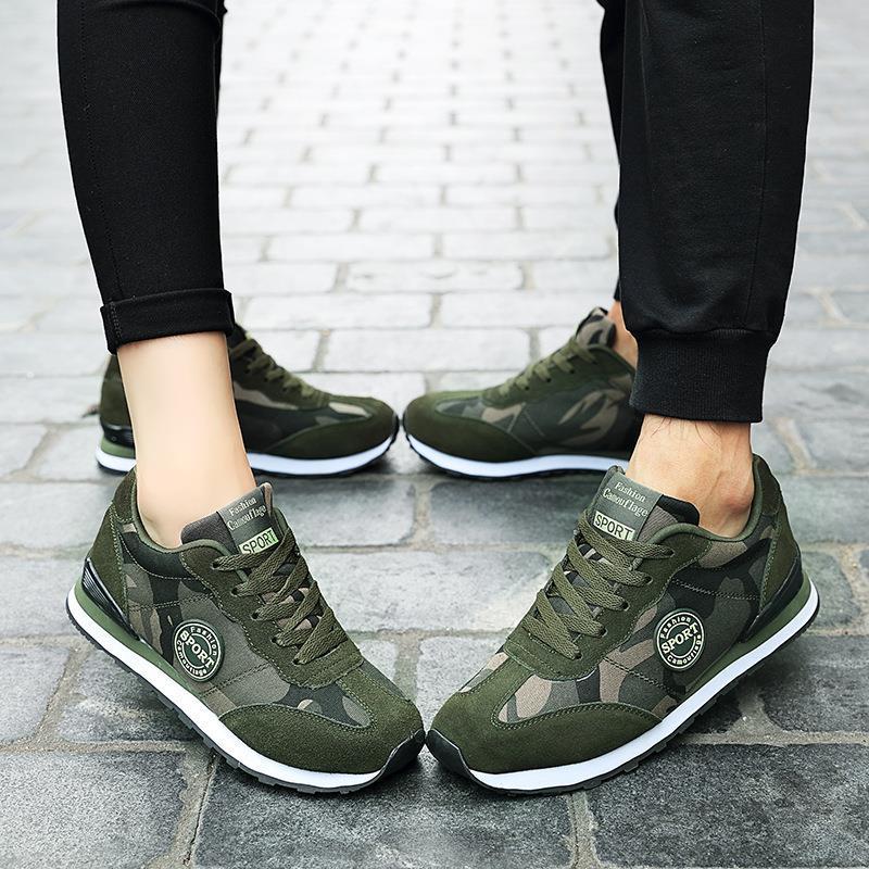 Damen Sportliche Sneaker im Camouflage-Design mit dämpfender Sohle EB