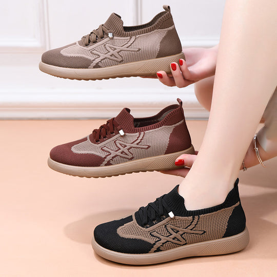 Damen Freizeit Sneaker mit elastischem Einschlupf EB