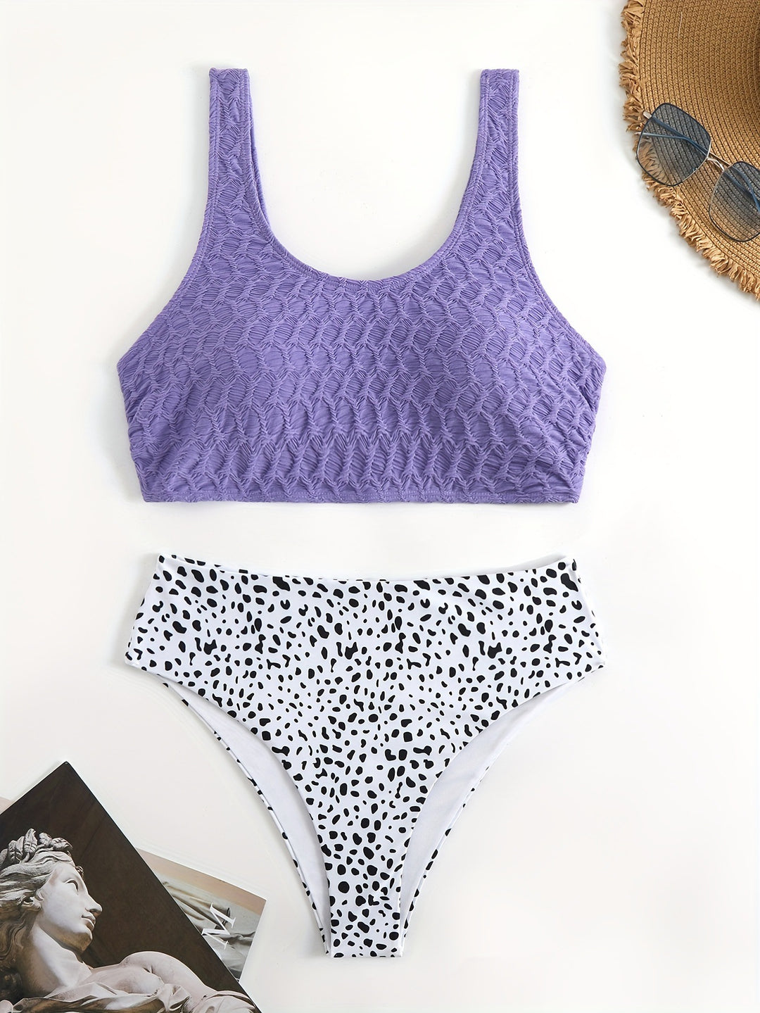 Damen Sportliches Bikini-Set mit elastischen Trägern EB