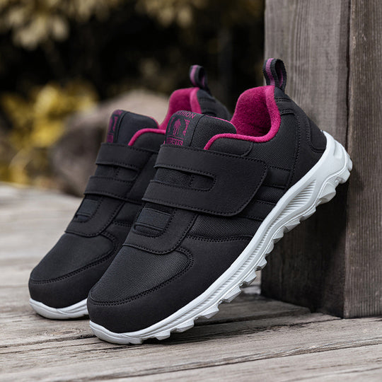 Damen Sportliche Sneakers mit verstellbarem Klettverschluss und dämpfender Sohle EB