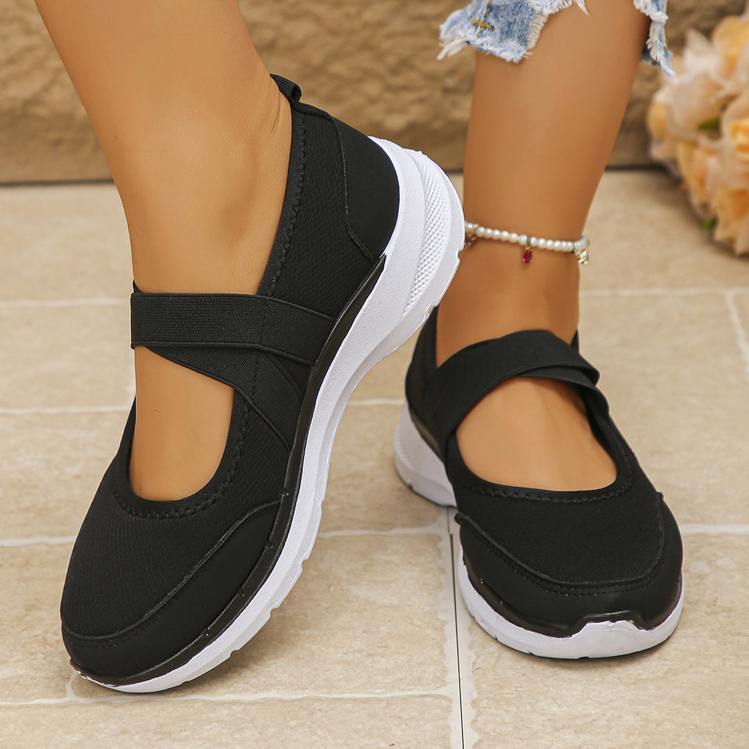 Damen modische Slip-On Sneakers mit ergonomischem Design EB