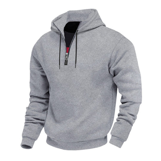 Herren Sweatshirt mit Reißverschluss und hohem Kragen EB