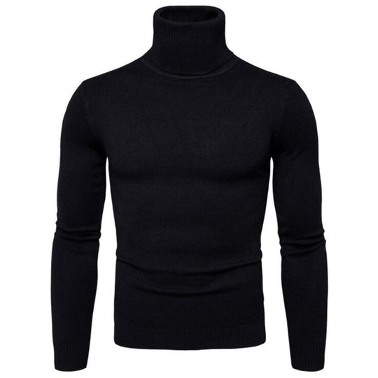 Herren eleganter Rollkragenpullover aus feiner Merinowolle EB