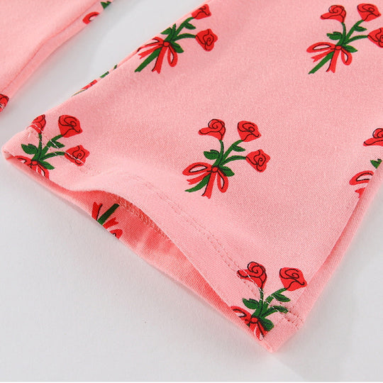 Mädchen Leggings mit floralen Applikationen EB