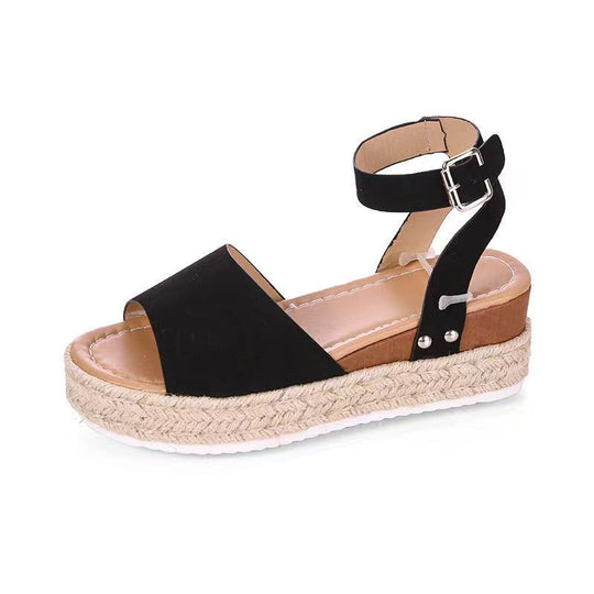 Damen Espadrille Sandalen mit verstellbarem Riemen EB