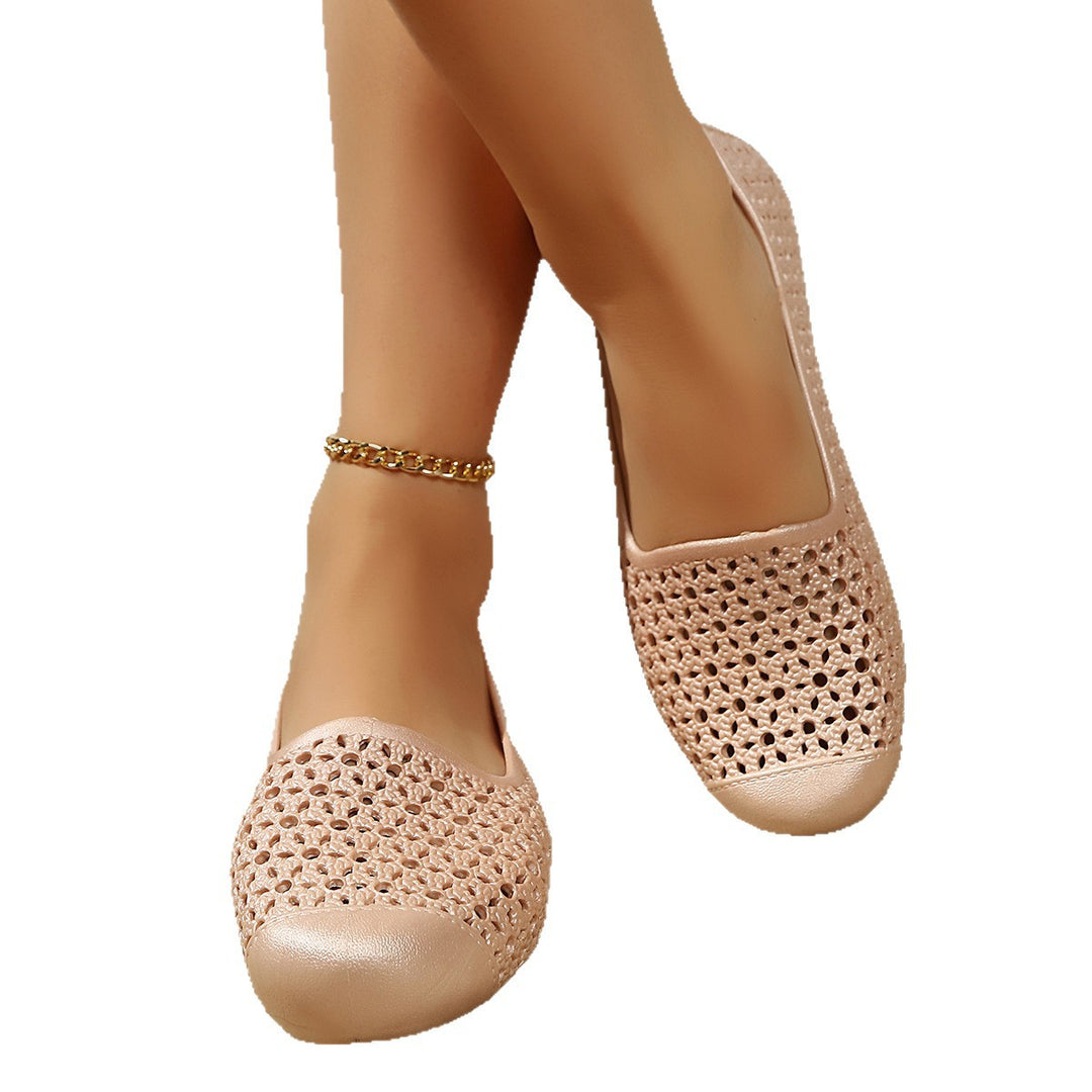 Damen bequeme Slipper aus atmungsaktivem Material EB