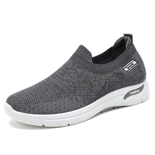 Damen Elastische Slip-On Laufschuhe mit atmungsaktiver Mesh-Oberfläche EB
