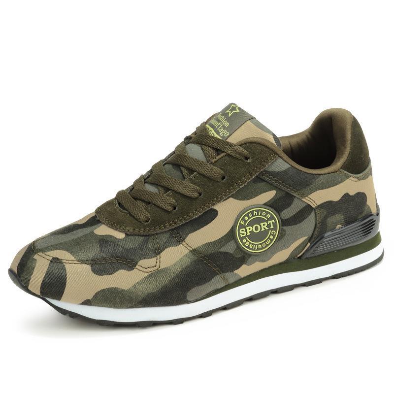 Damen Modische und sportliche Sneakers im Camouflage-Design EB