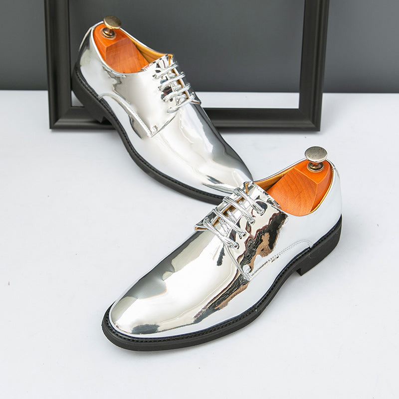 Damen Elegante und glänzende Schnürschuhe EB