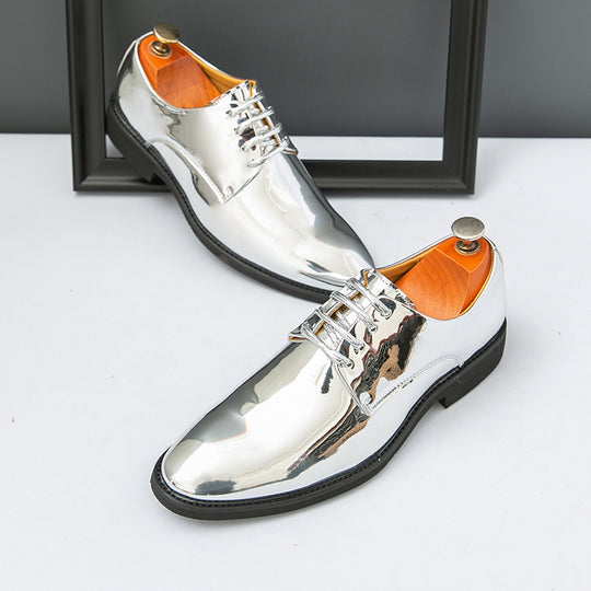 Damen Elegante und glänzende Schnürschuhe EB