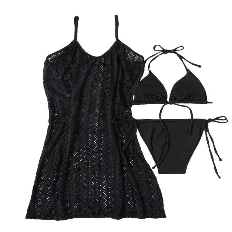 Damen Strandschcover mit eleganter Spitze und raffinierten Details EB
