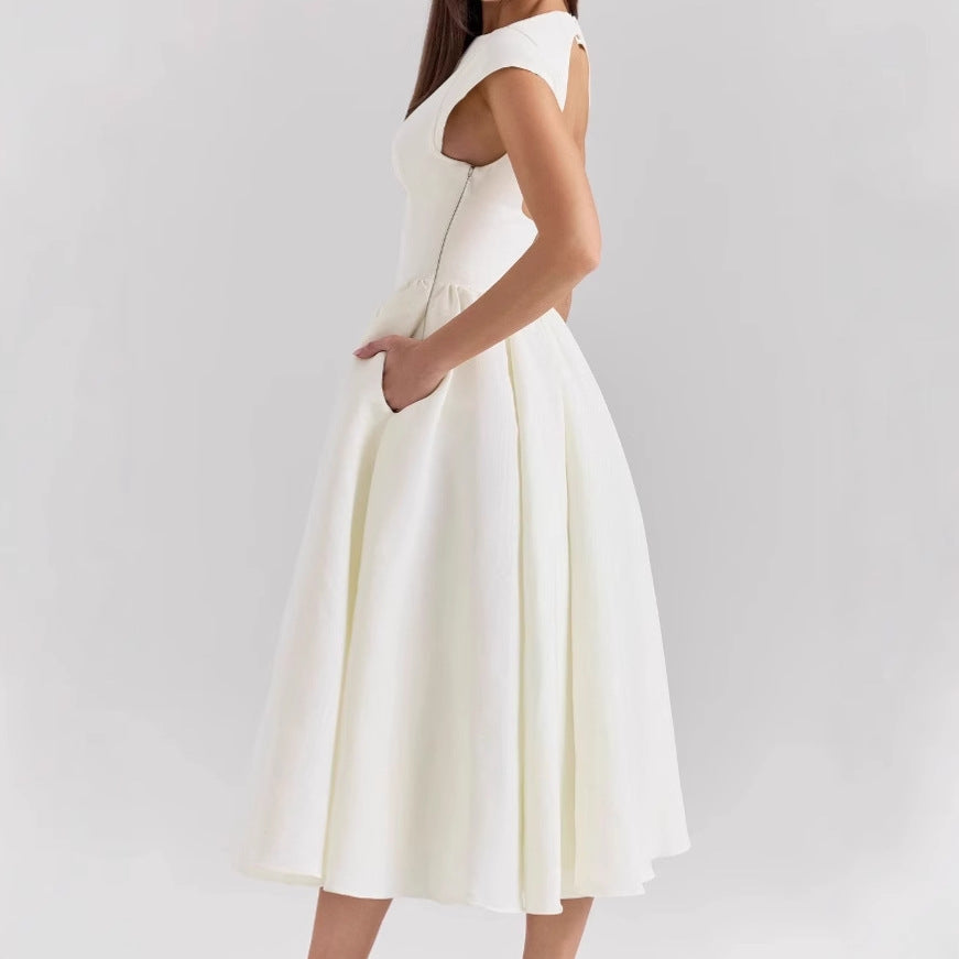 Damen Elegantes Ballkleid mit Tüllrock und Rückenreißverschluss EB
