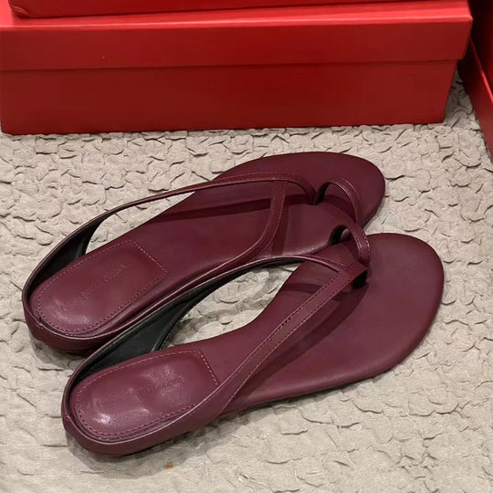 Damen Elegante Zehentrenner-Sandalen mit modischem Riemendesign EB
