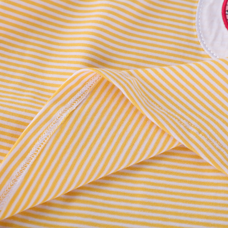 Mädchen Freizeitkleid mit liebevollen Entenapplikationen EB