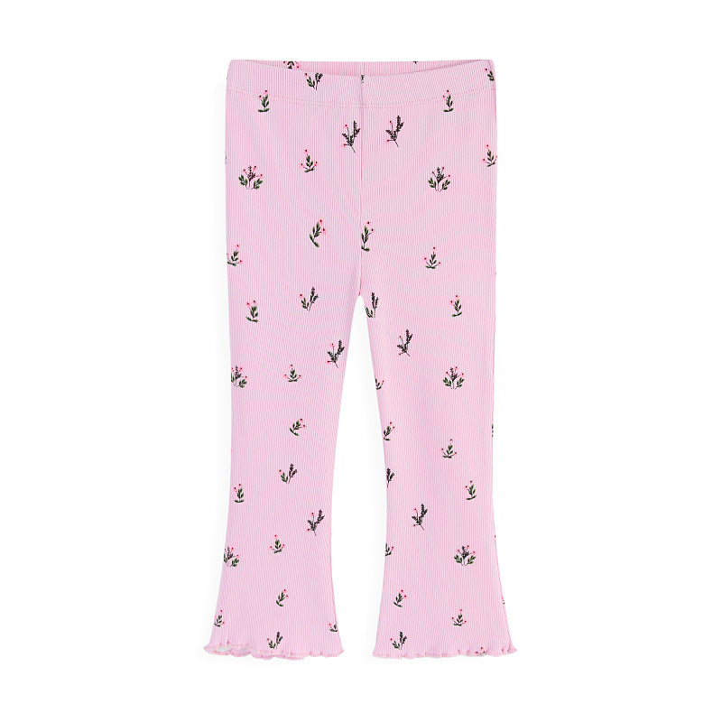 Mädchen Schlagleggings mit floralem Muster EB
