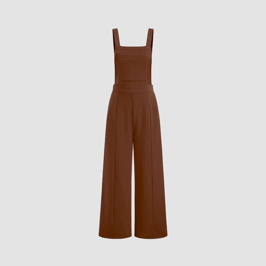 Damen Overall mit weitem Bein und praktischen Taschen EB