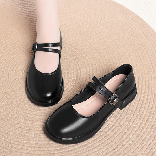 Damen Komfortable Ballerinas mit verstellbarem Riemen EB