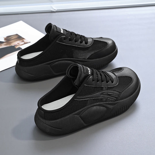 Damen Sportliche Slip-On Sneakers mit luftiger Mesh-Oberfläche und dämpfender Sohle EB