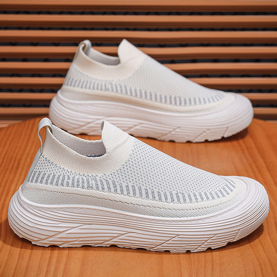 Damen Komfortable Slip-On Sneakers mit atmungsaktivem Obermaterial EB