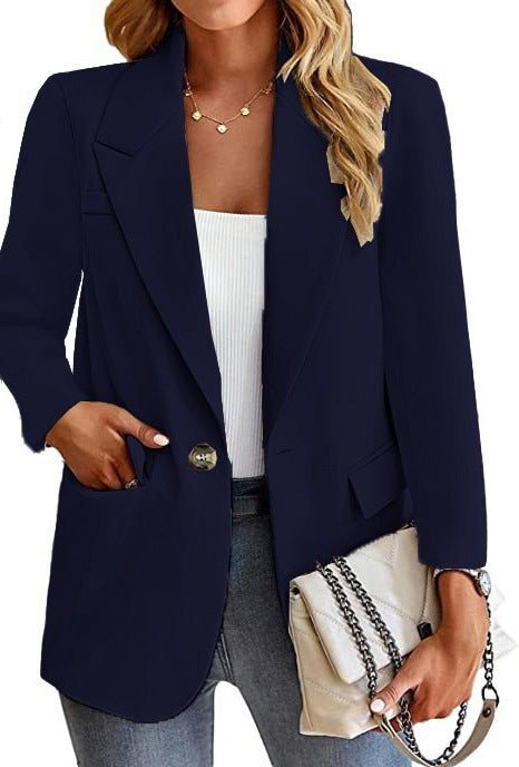 Damen Blazer mit modischen Taschen und elegantem Schnitt EB