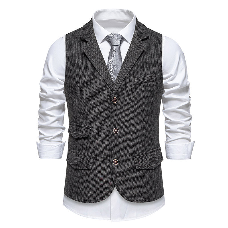 Herren Baumwoll-Feincord Weste EB